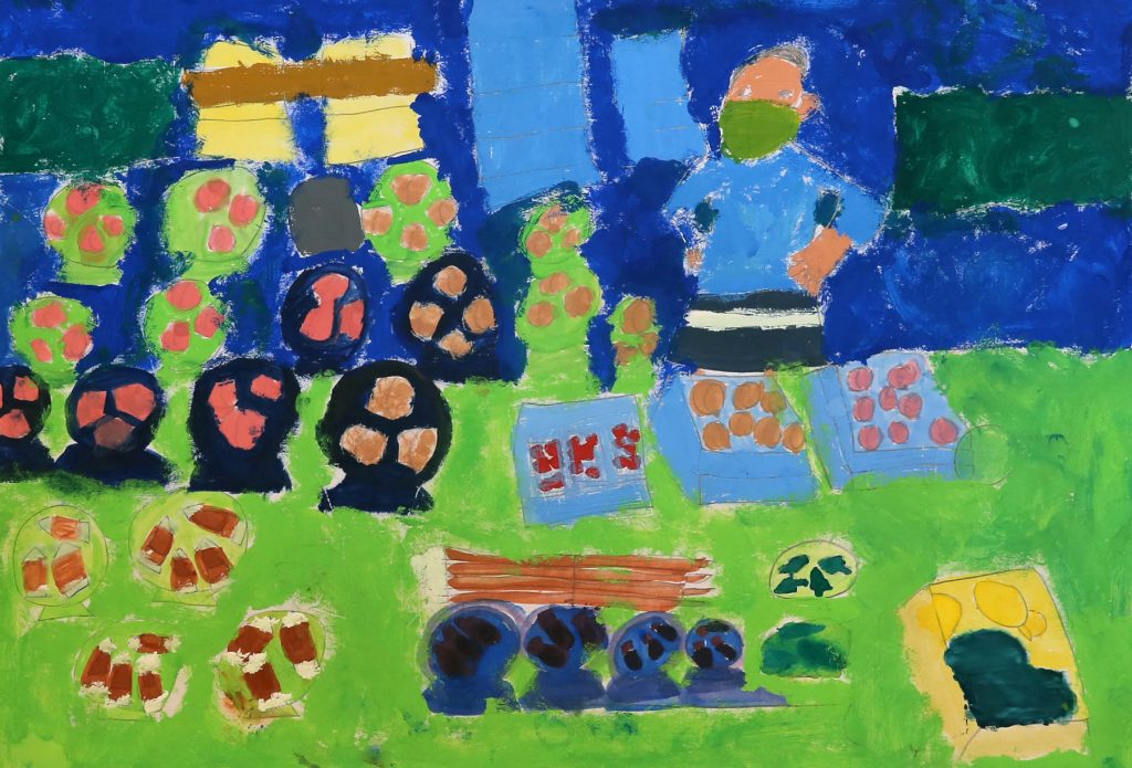 「朝の市場」裏館小学校　３年　相場　瞬